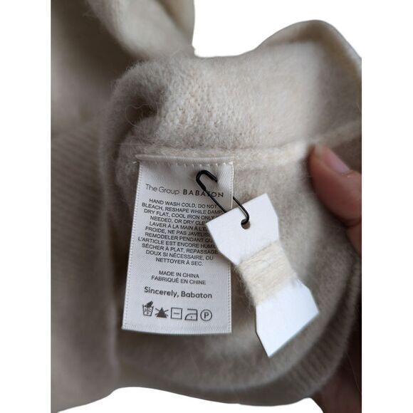 Aritzia hoodie size S‎ The Group Babaton Morrison wool blend Oak NEW - Picture 8 of 9
